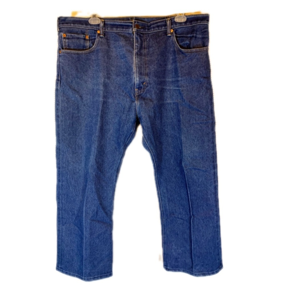 Levi’s 517 stiff cotton big tall men’s medium wash straight jeans size 42 X30